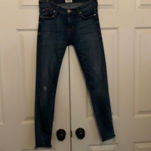 Hudson distressed skinny stretch
